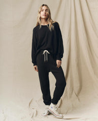 Sweatshirts | Women The Great. The Teammate Sweatshirt. Solid Almost Black