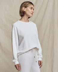 Sweatshirts | Women The Great. The Teammate Sweatshirt. Solid True White