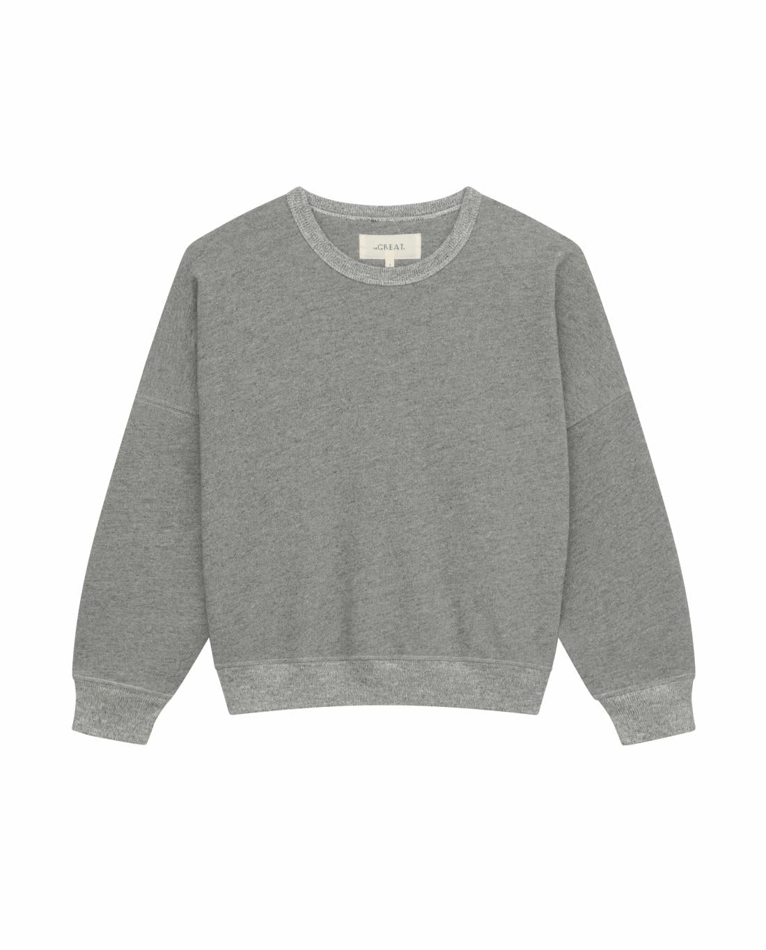 Sweatshirts | Women The Great. The Teammate Sweatshirt. Solid Varsity Grey