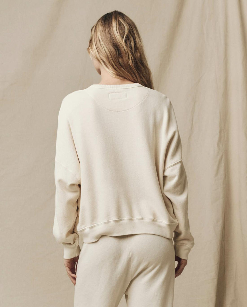 Sweatshirts | Women The Great. The Teammate Sweatshirt. Solid Washed White