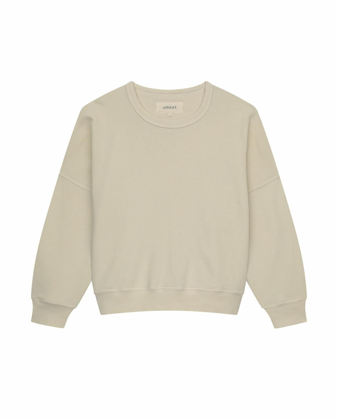 Sweatshirts | Women The Great. The Teammate Sweatshirt. Solid Washed White