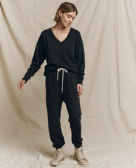 Sweatshirts | Women The Great. The V Almost Black