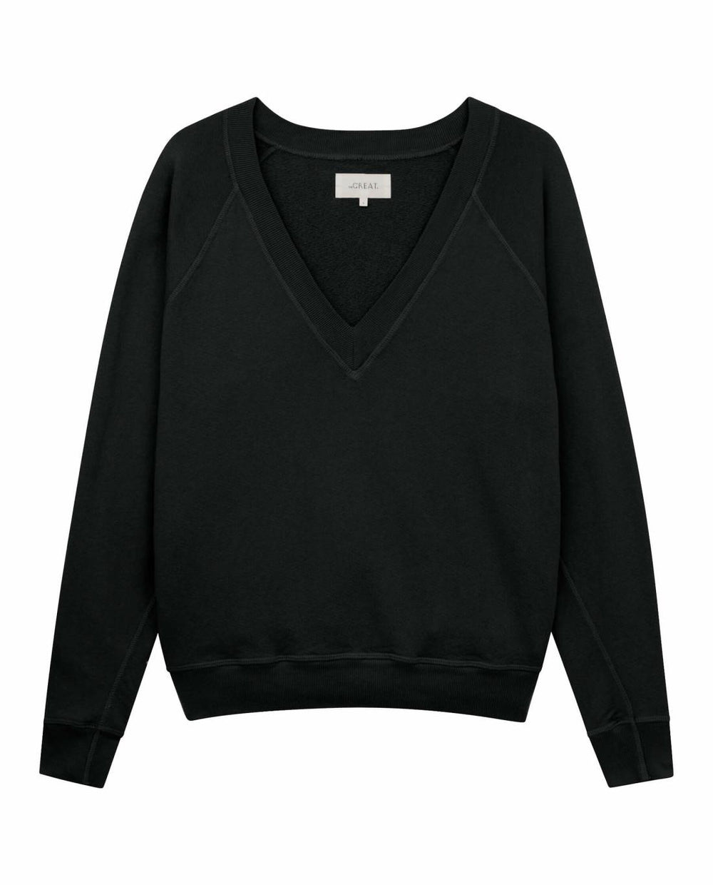 Sweatshirts | Women The Great. The V Almost Black