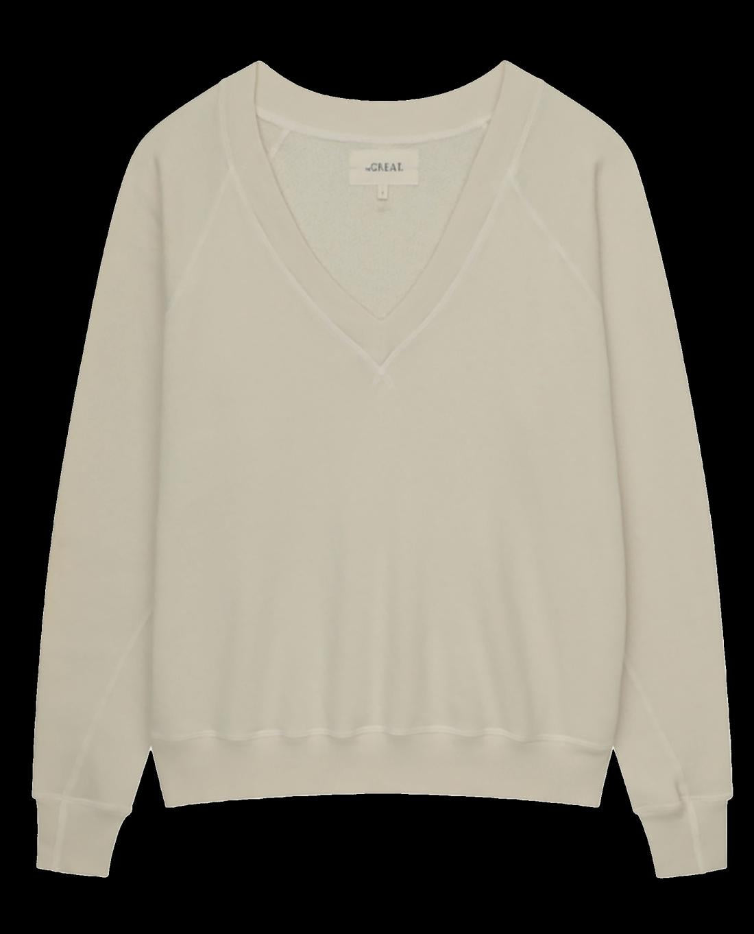Sweatshirts | Women The Great. The V Washed White