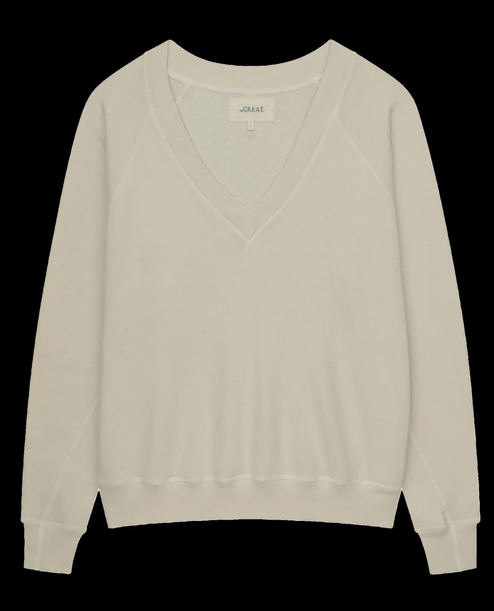 Sweatshirts | Women The Great. The V Washed White