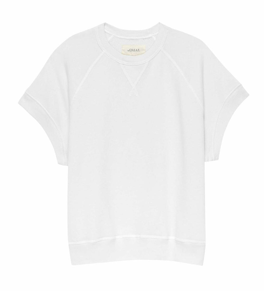 Sweatshirts | Women The Great. The Wedge Sweatshirt. Solid True White