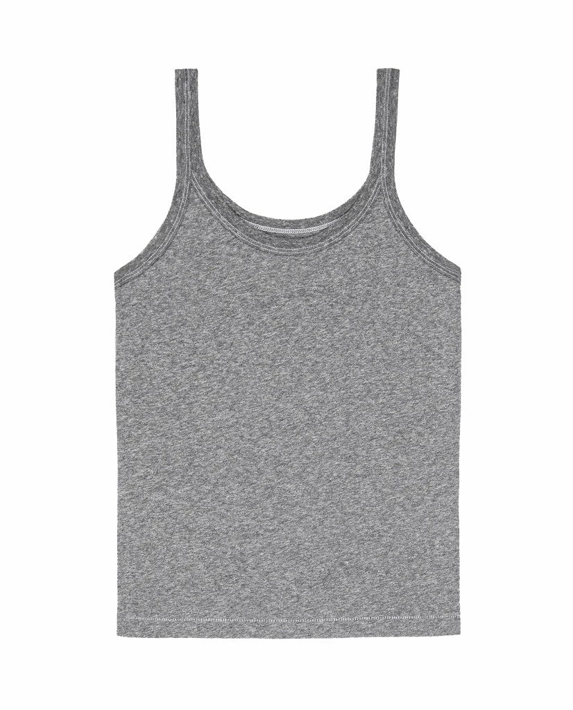 Tanks | Women The Great. The Slim Tank. Solid Heather Grey