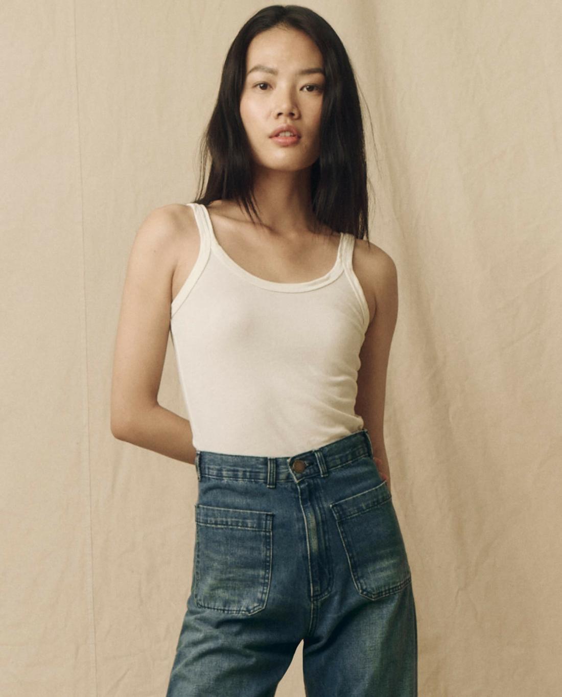 Tanks | Women The Great. The Slim Tank. Solid True White