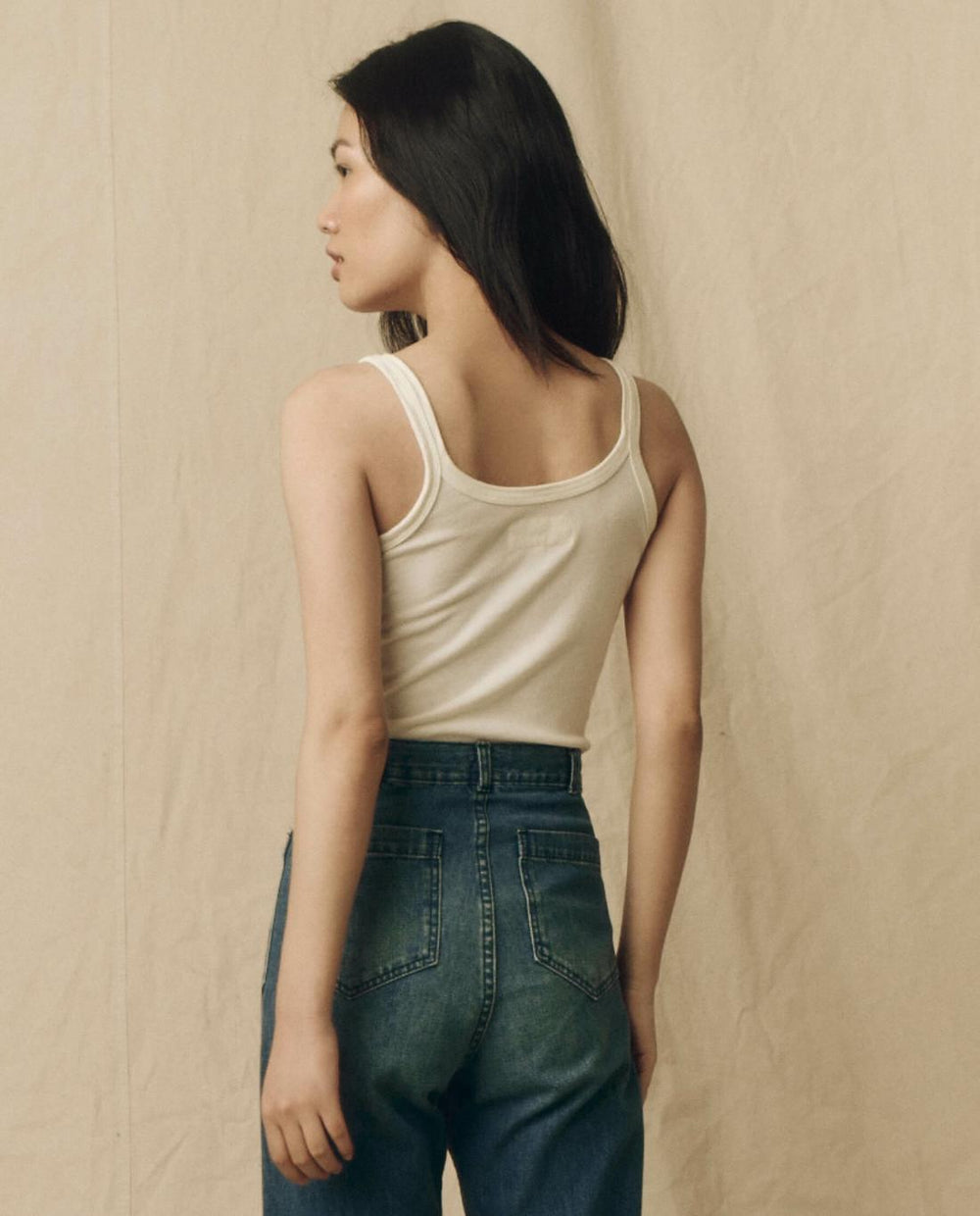 Tanks | Women The Great. The Slim Tank. Solid True White