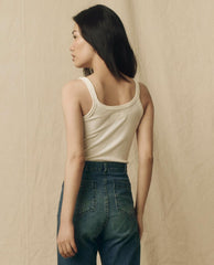 Tanks | Women The Great. The Slim Tank. Solid True White