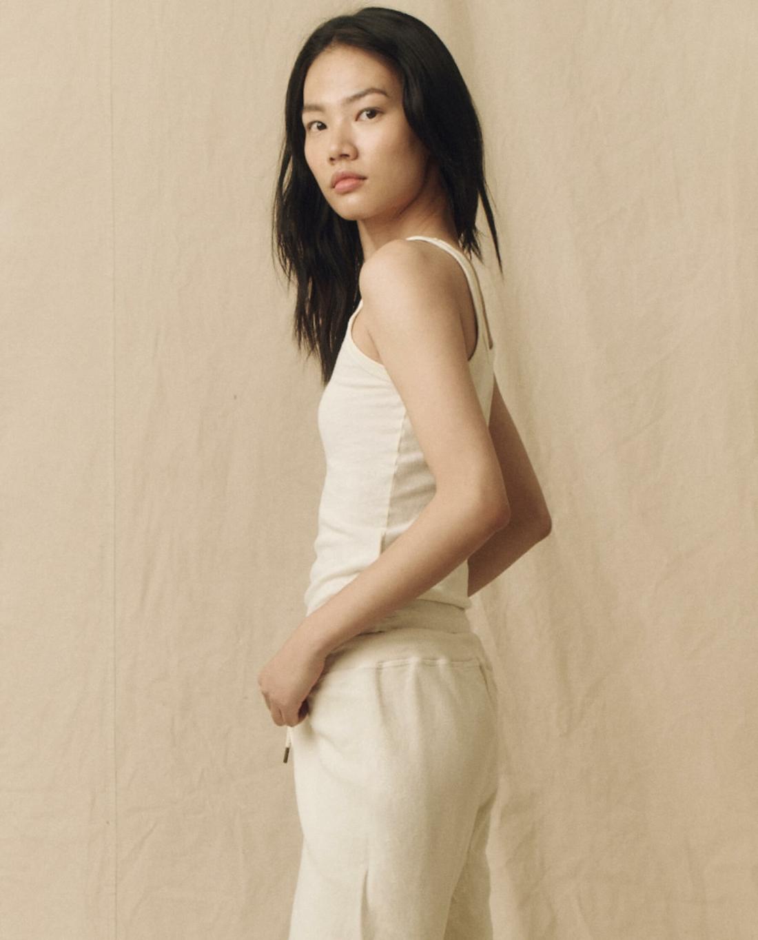 Tanks | Women The Great. The Slim Tank. Solid Washed White