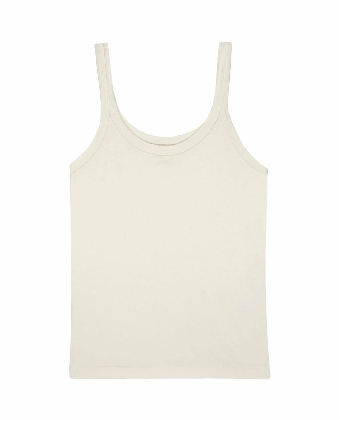 Tanks | Women The Great. The Slim Tank. Solid Washed White