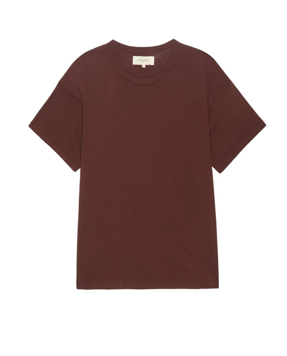 Tees &amp; Sweats | Men The Great. The Men's Boxy Crew. Solid Toasted Walnut
