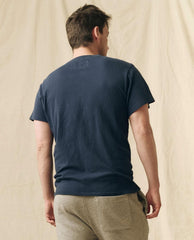 Tees &amp; Sweats | Men The Great. The Men's Boxy Crew. True Navy