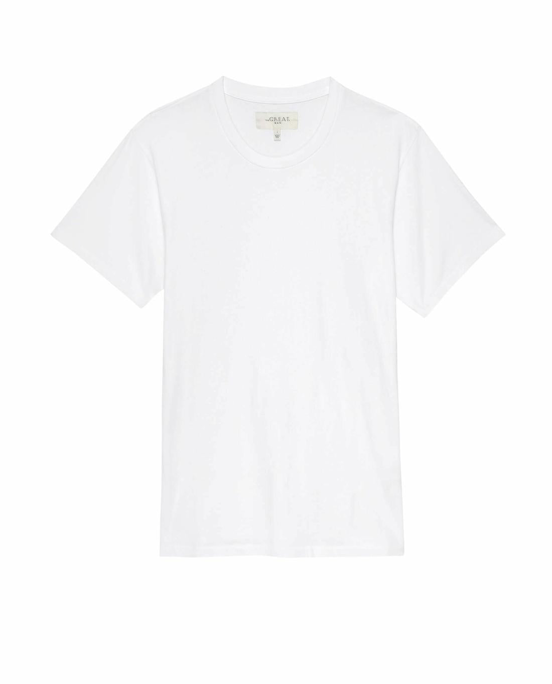 Tees &amp; Sweats | Men The Great. The Men's Boxy Crew. True White