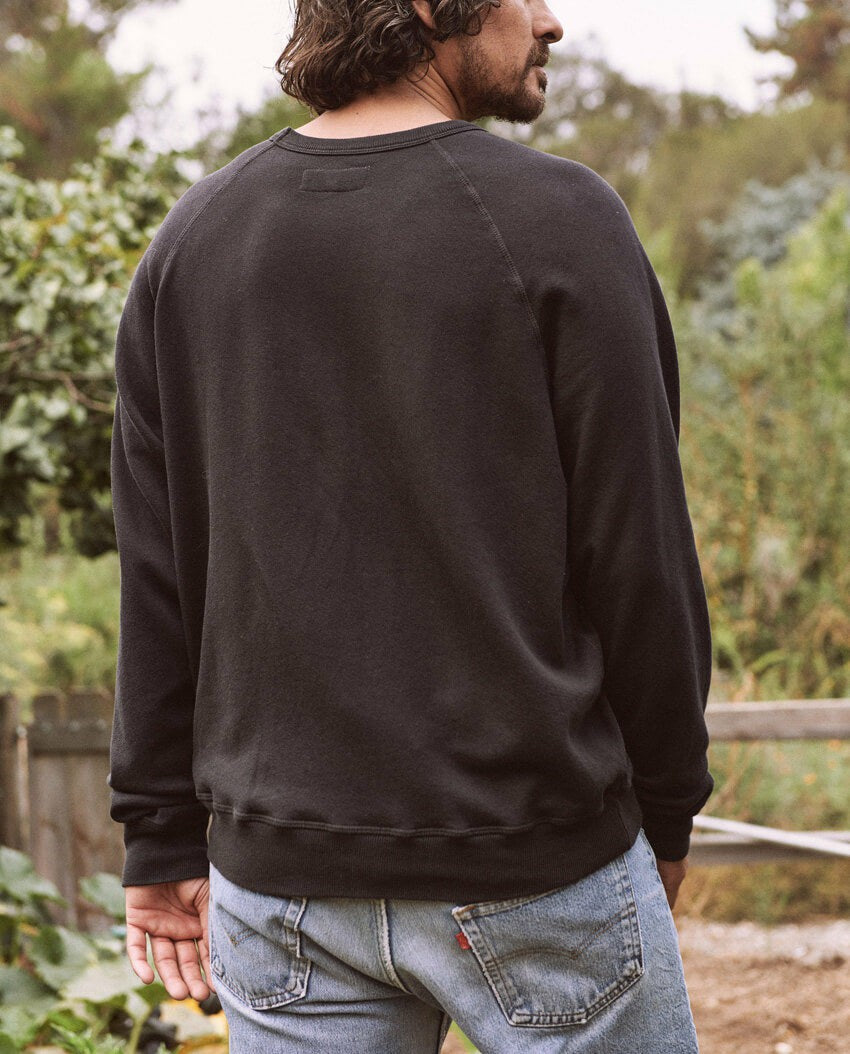 Tees &amp; Sweats | Men The Great. The Men's College Sweatshirt. Almost Black