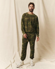 Tees &amp; Sweats | Men The Great. The Men's College Sweatshirt. Deep Woods Camo