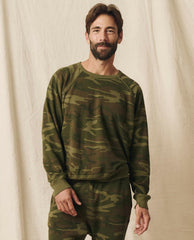 Tees &amp; Sweats | Men The Great. The Men's College Sweatshirt. Deep Woods Camo