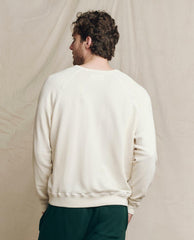 Tees &amp; Sweats | Men The Great. The Men's College Sweatshirt. Graphic Washed White With Black Bear