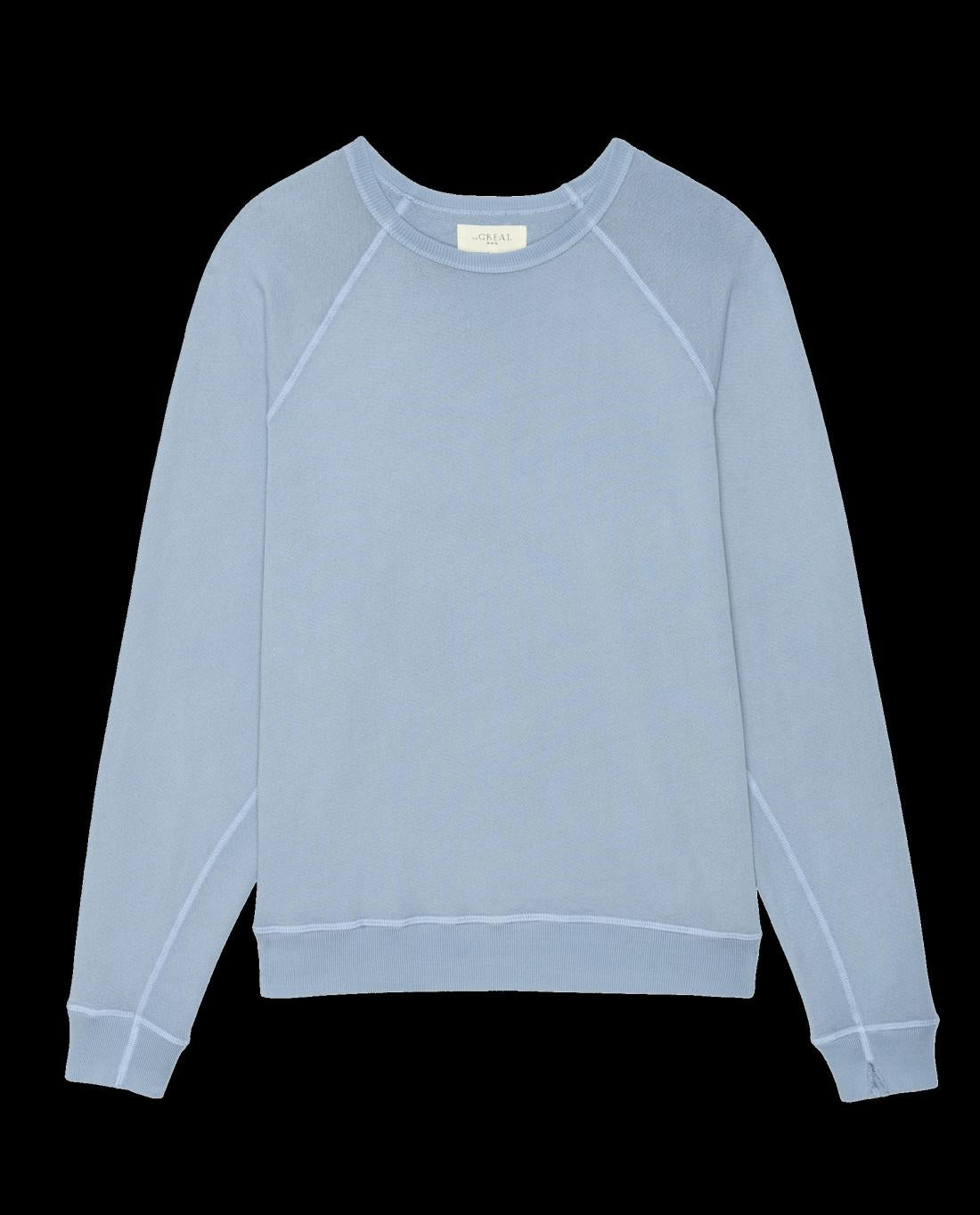 Tees &amp; Sweats | Men The Great. The Men's College Sweatshirt. Solid Big Sky