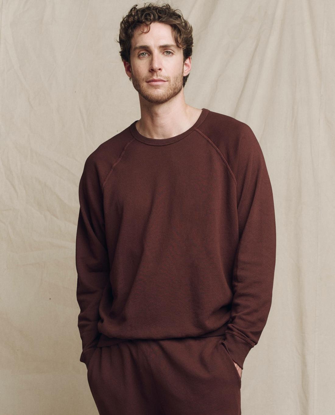 Tees &amp; Sweats | Men The Great. The Men's College Sweatshirt. Toasted Walnut