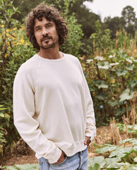 Tees &amp; Sweats | Men The Great. The Men's College Sweatshirt. Washed White