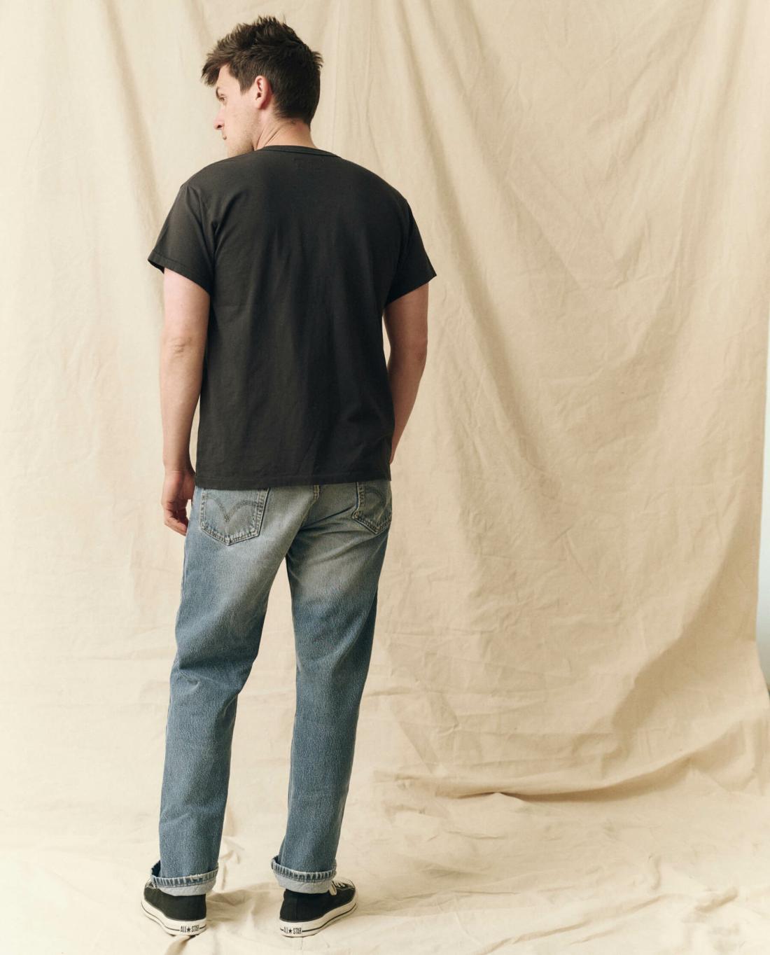 Tees &amp; Sweats | Men The Great. The Men's Pure Knits Boxy Crew. Solid Almost Black