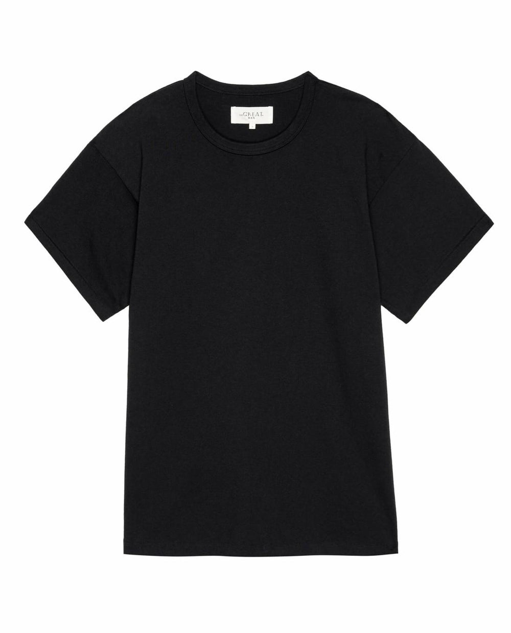 Tees &amp; Sweats | Men The Great. The Men's Pure Knits Boxy Crew. Solid Almost Black
