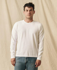 Tees &amp; Sweats | Men The Great. The Men's Pure Knits Long Sleeve Slim Crew. True White