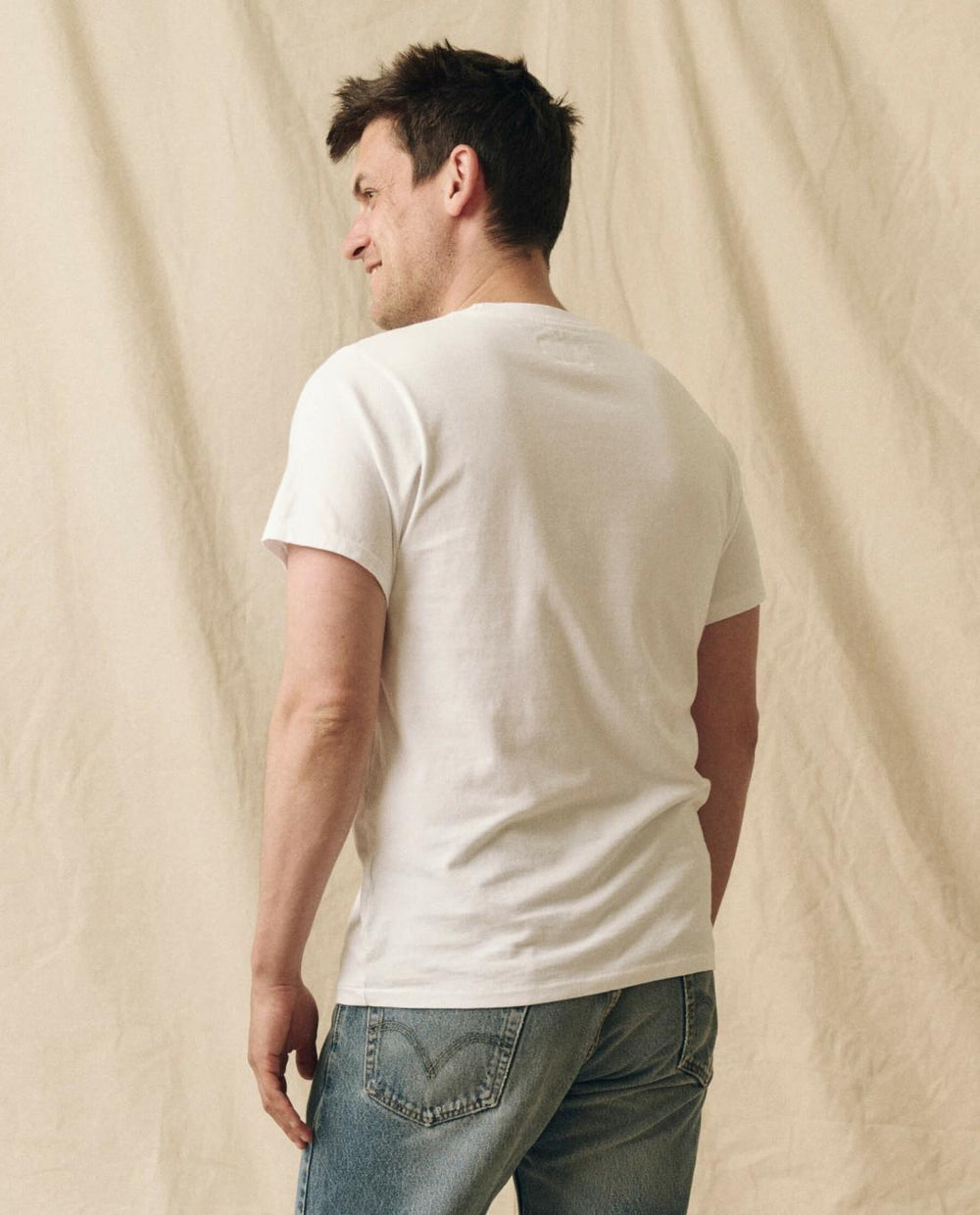 Tees &amp; Sweats | Men The Great. The Men's Pure Knits Slim Tee. True White