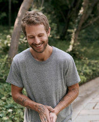 Tees &amp; Sweats | Men The Great. The Men's Slim Tee. Heather Grey