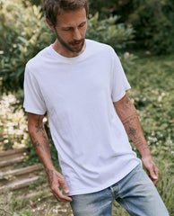 Tees &amp; Sweats | Men The Great. The Men's Slim Tee. True White