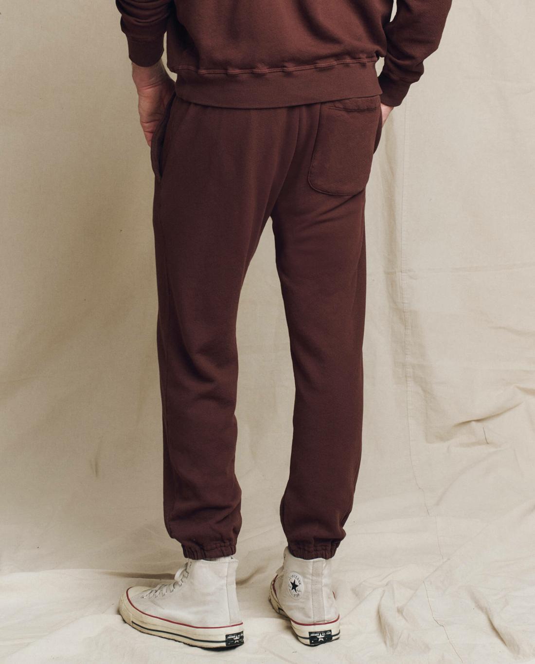 Tees &amp; Sweats | Men The Great. The Men's Stadium Sweatpant. Toasted Walnut