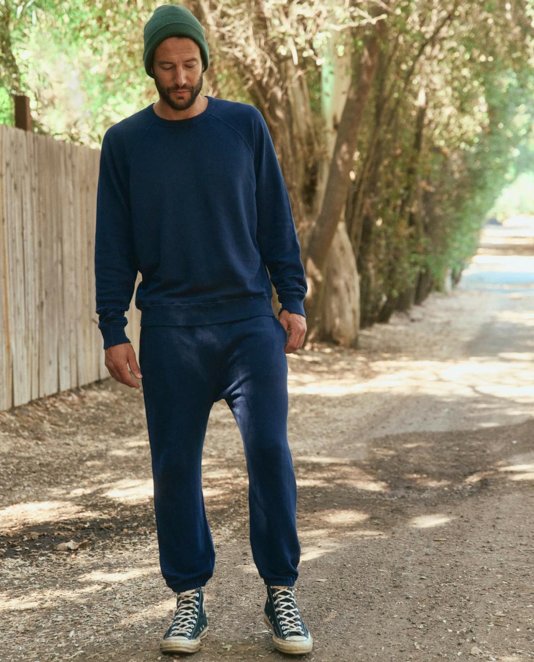 Tees &amp; Sweats | Men The Great. The Men's Stadium Sweatpant. True Navy