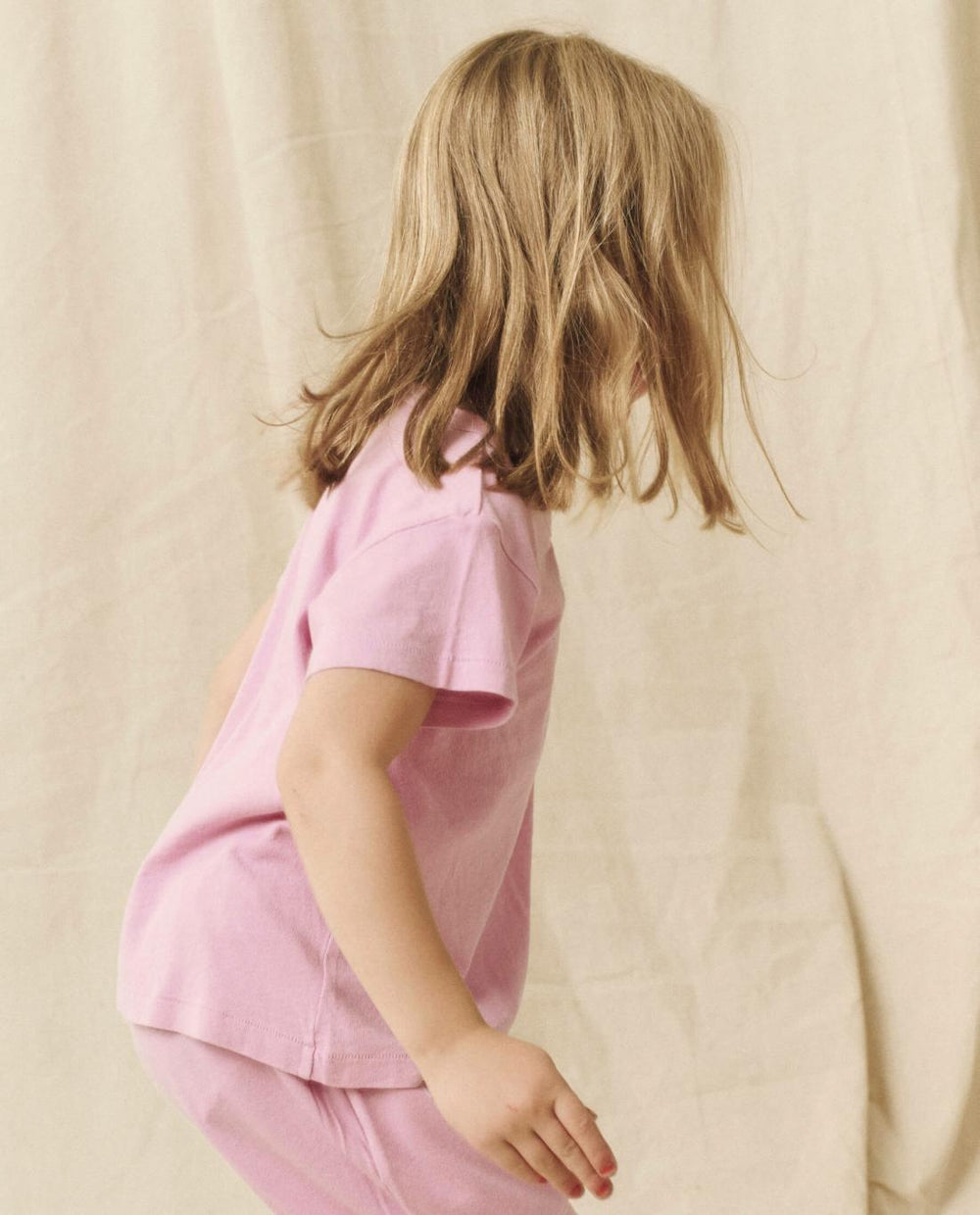 Tees &amp; Sweats | Kids The Great. The Little Boxy Crew. Solid Lilac Blossom