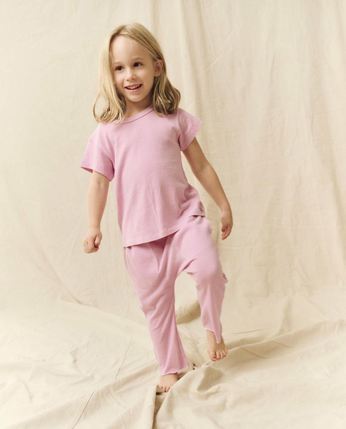 Tees &amp; Sweats | Kids The Great. The Little Boxy Crew. Solid Lilac Blossom