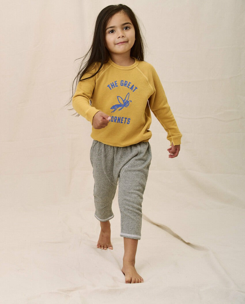 Tees &amp; Sweats | Kids The Great. The Little College Sweatshirt. Graphic Daisy With Hornet Graphic