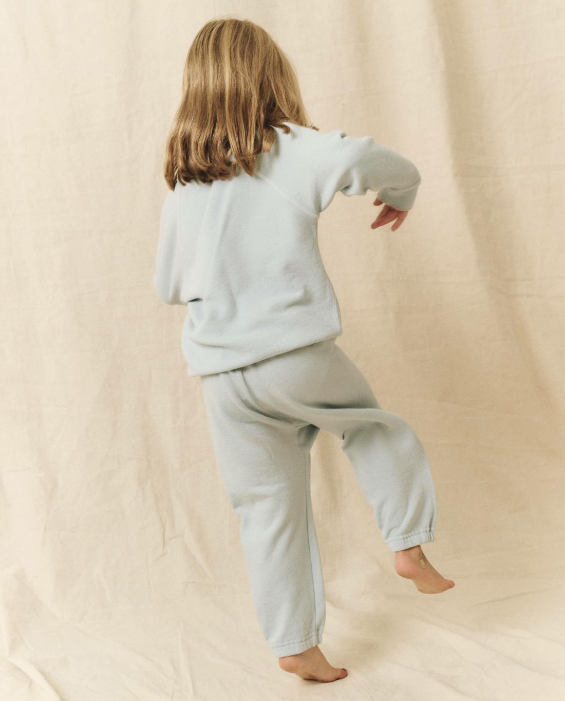 Tees &amp; Sweats | Kids The Great. The Little College Sweatshirt. Graphic Light Sky With Perched Cardi