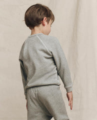 Tees &amp; Sweats | Kids The Great. The Little College Sweatshirt. Graphic Varsity Grey With Hannukah G