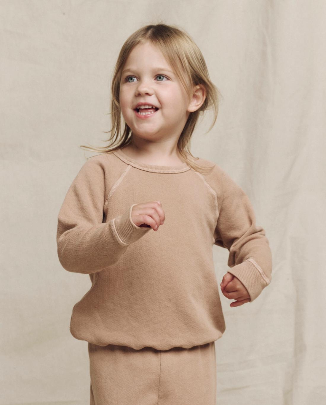 Tees &amp; Sweats | Kids The Great. The Little College Sweatshirt. Solid Biscotti