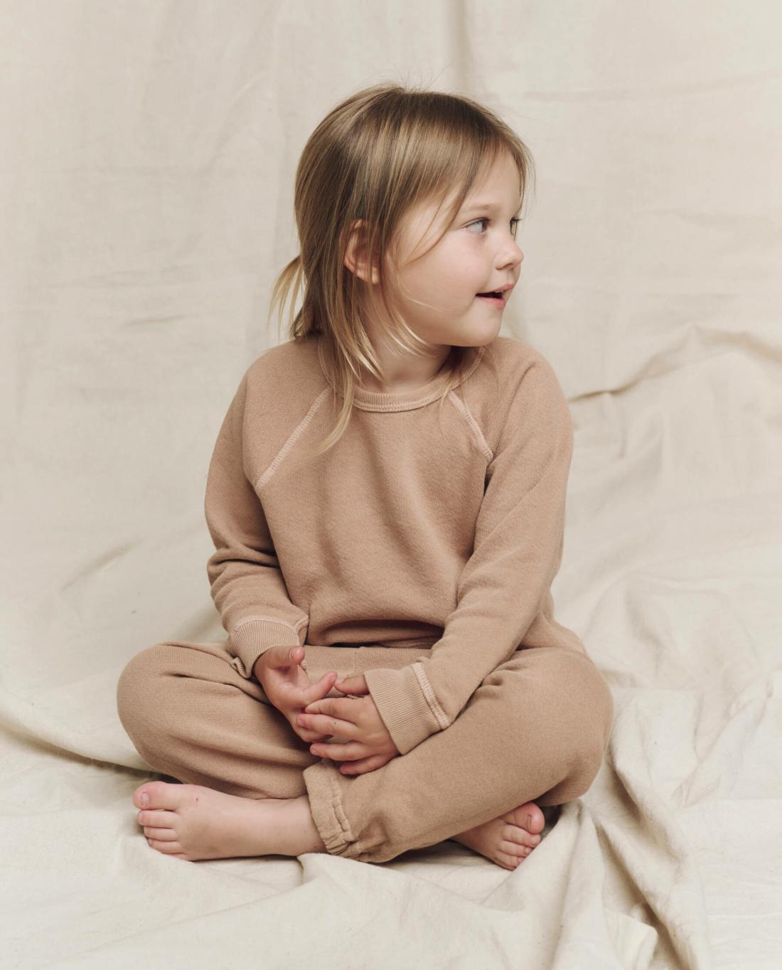 Tees &amp; Sweats | Kids The Great. The Little College Sweatshirt. Solid Biscotti