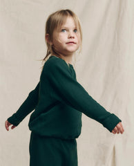 Tees &amp; Sweats | Kids The Great. The Little College Sweatshirt. Solid Pinyon