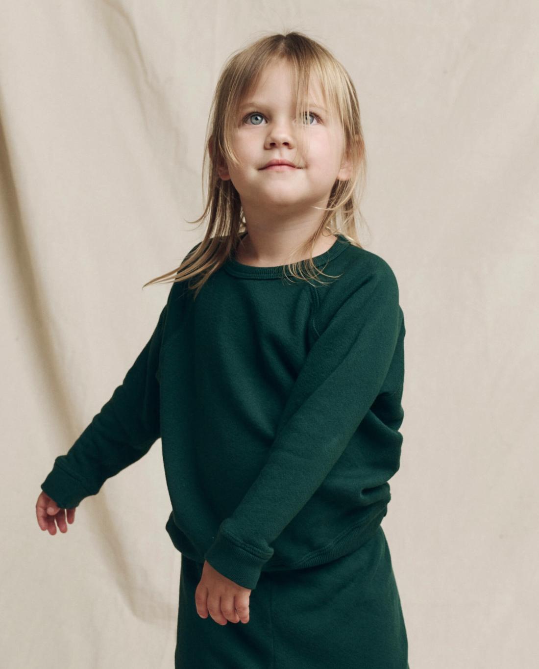 Tees &amp; Sweats | Kids The Great. The Little College Sweatshirt. Solid Pinyon