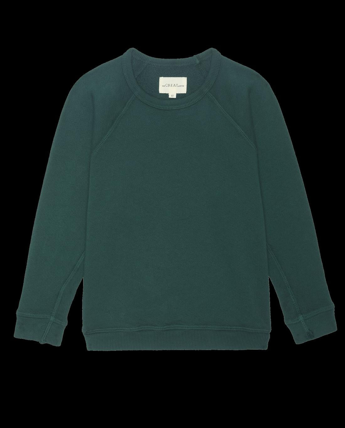 Tees &amp; Sweats | Kids The Great. The Little College Sweatshirt. Solid Pinyon