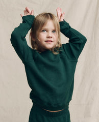 Tees &amp; Sweats | Kids The Great. The Little College Sweatshirt. Solid Pinyon