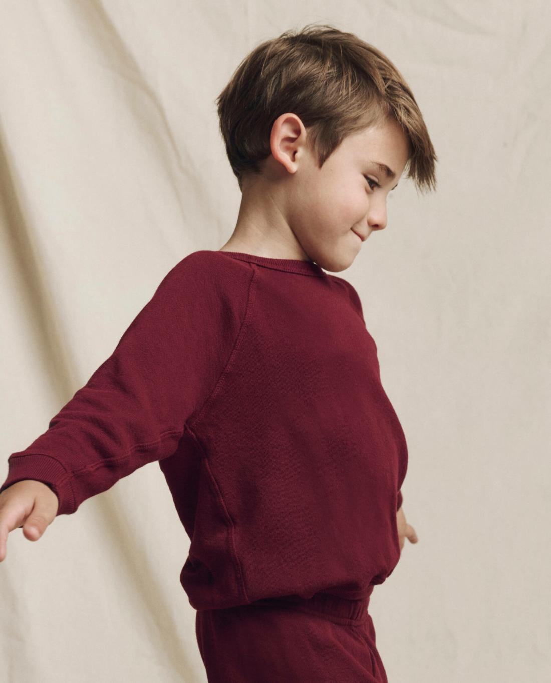 Tees &amp; Sweats | Kids The Great. The Little College Sweatshirt. Solid Plum