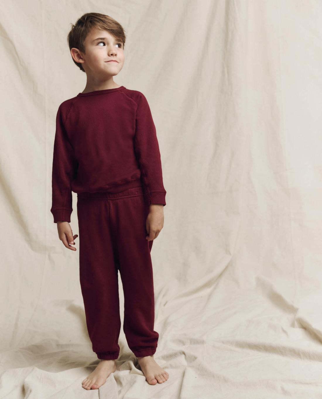 Tees &amp; Sweats | Kids The Great. The Little College Sweatshirt. Solid Plum