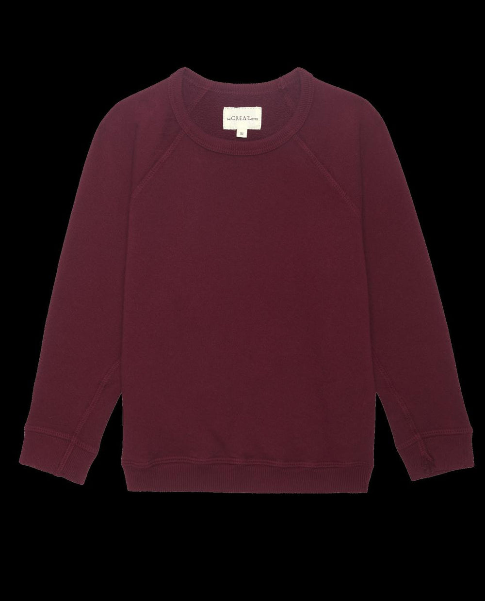 Tees &amp; Sweats | Kids The Great. The Little College Sweatshirt. Solid Plum