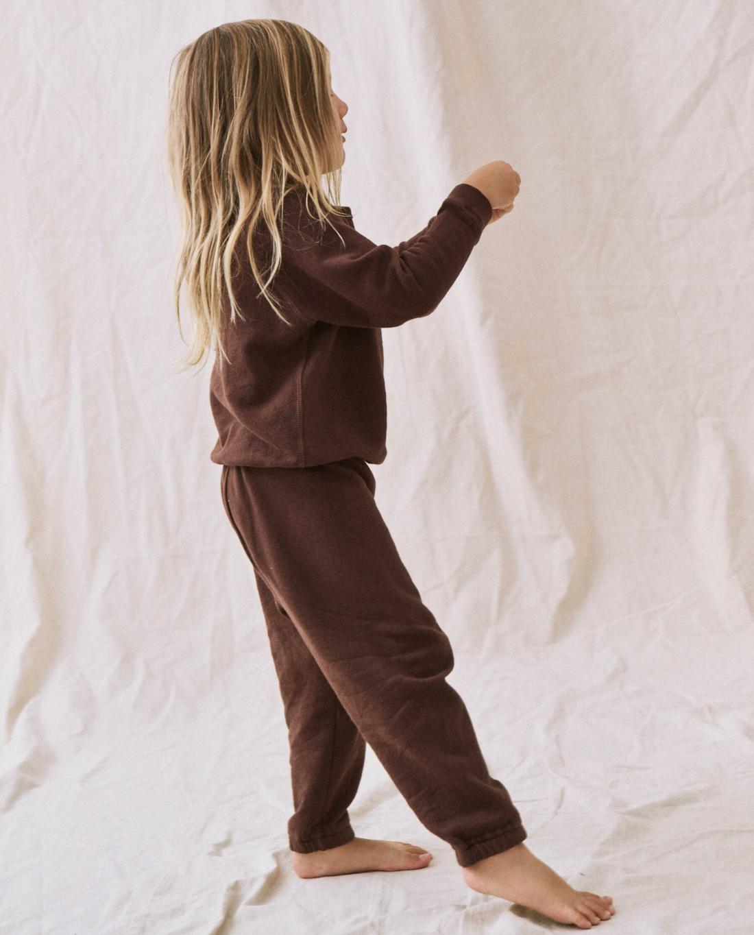 Tees &amp; Sweats | Kids The Great. The Little College Sweatshirt. Solid Toasted Walnut