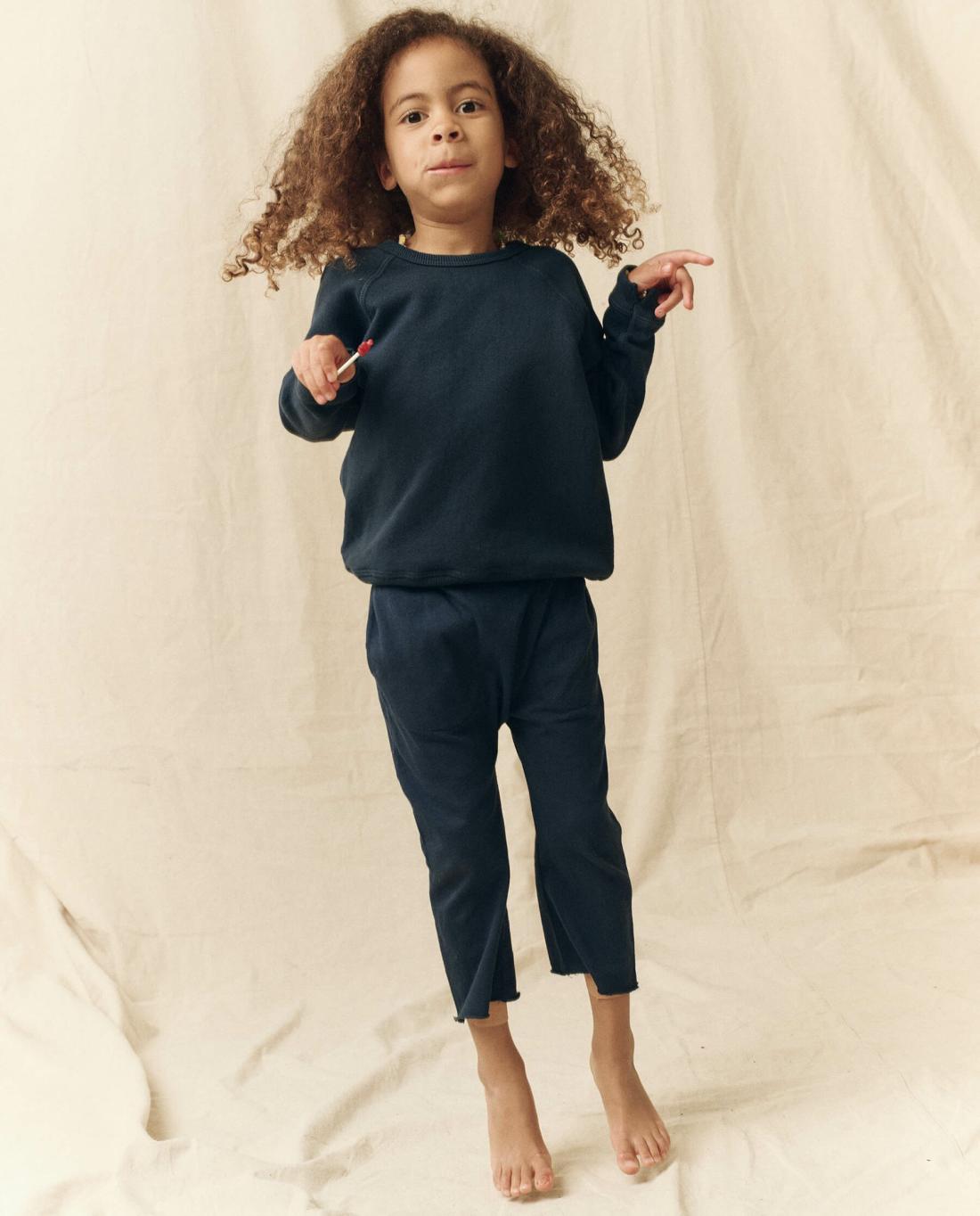 Tees &amp; Sweats | Kids The Great. The Little College Sweatshirt. Solid True Navy